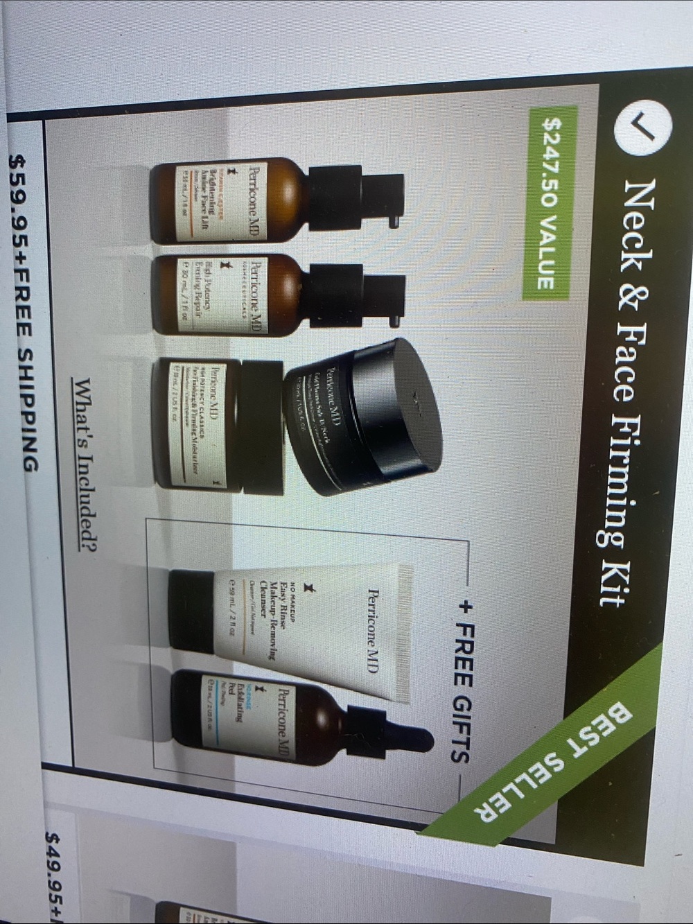 Perricone MD Skincare Set with Brown and Black Packaging